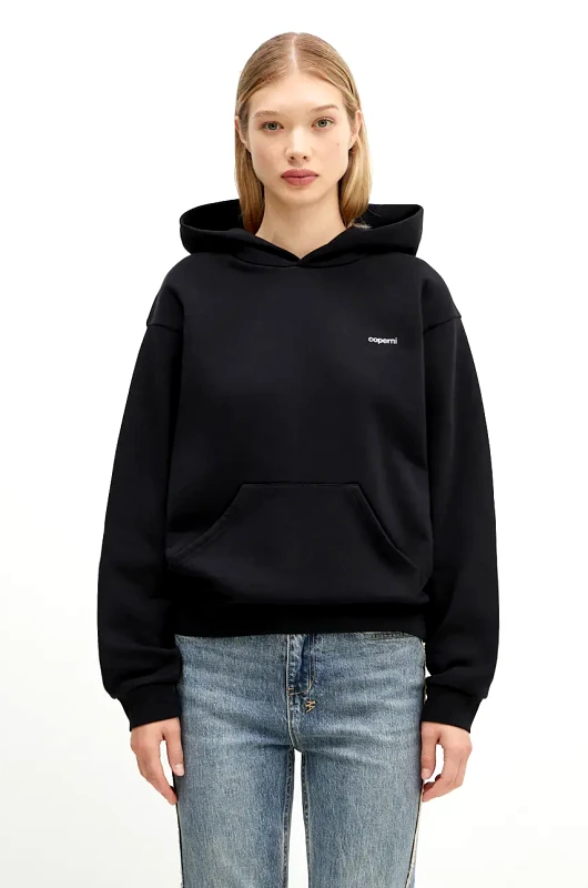 coperni Μπλούζα Coperni Logo Hoodie χρώμα: μαύρο, με κουκούλα, COPJS15523