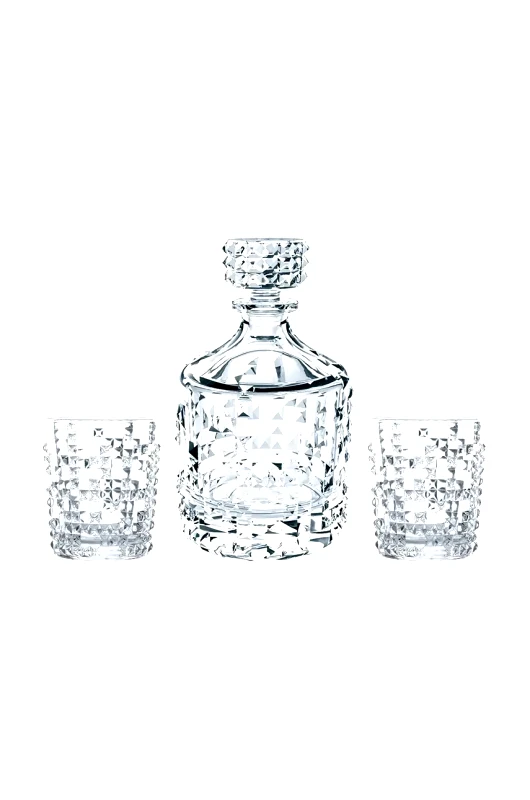 Nachtmann Καράφα ουίσκι με ποτήρια Nachtmann Punk Whiskey 3-pack χρώμα: διάφανο