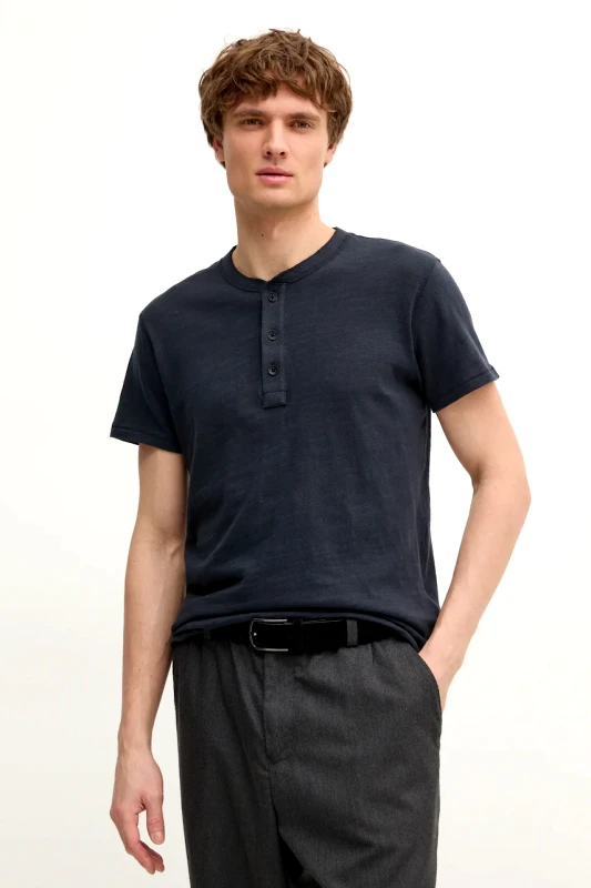 rag & bone Βαμβακερό μπλουζάκι Rag & Bone ανδρικό, χρώμα: ναυτικό μπλε, M000T906G