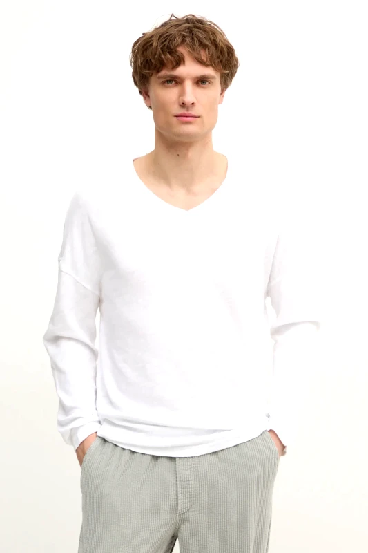 American Vintage Βαμβακερή μπλούζα με μακριά μανίκια American Vintage