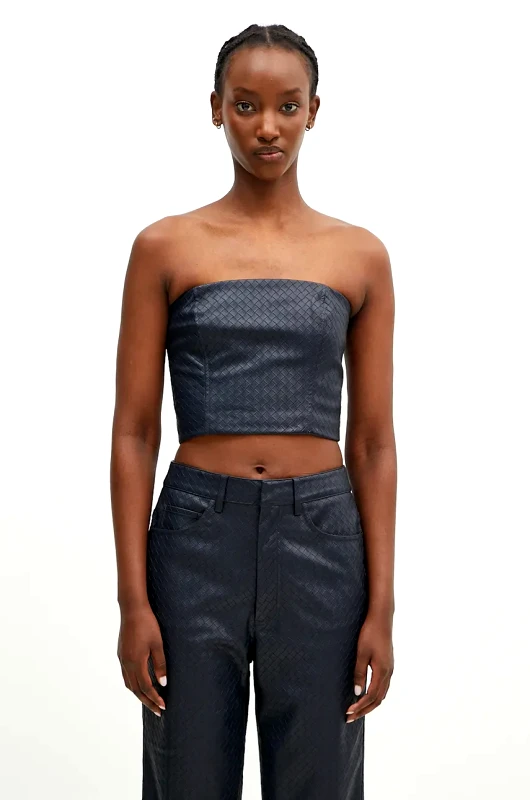 Rotate Μπλουζάκι Rotate Braided χρώμα: ναυτικό μπλε, 1128552318