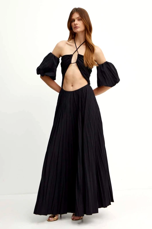 Luisa Spagnoli Φόρεμα Luisa Spagnoli PESTO χρώμα: μαύρο, 541313