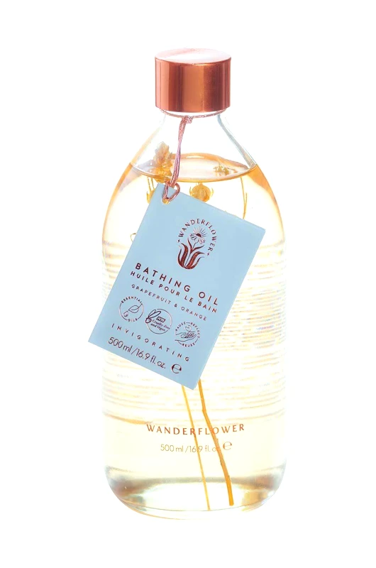 Wanderflower Λάδι μπάνιου Wanderflower Invigorating Grapefruit & Orange 500 ml