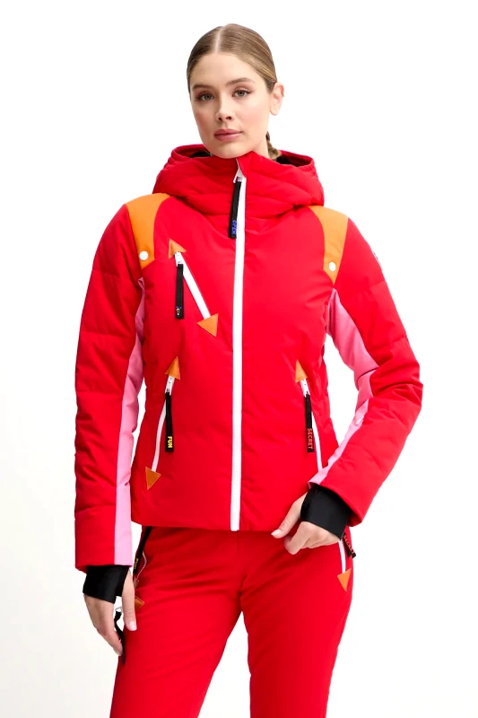 Rossignol Πουπουλένιο μπουφάν για σκι Rossignol Pilot x JCC χρώμα: κόκκινο, RLNWJ30