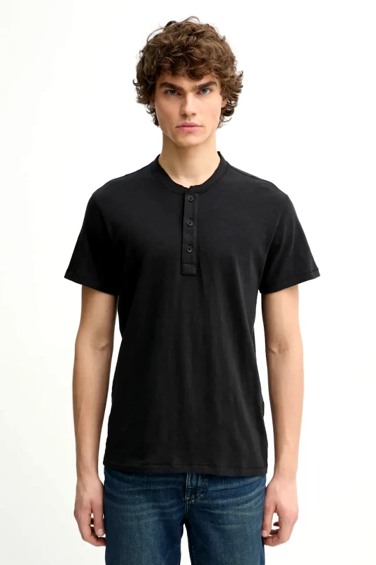 rag & bone Βαμβακερό μπλουζάκι Rag & Bone ανδρικό, χρώμα: μαύρο, M000T906G
