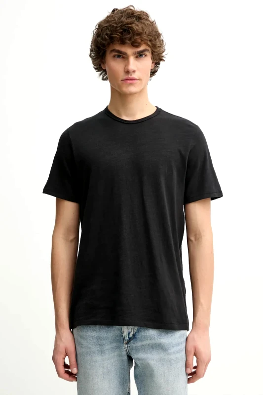 rag & bone Βαμβακερό μπλουζάκι Rag & Bone ανδρικό, χρώμα: μαύρο, M000T096G