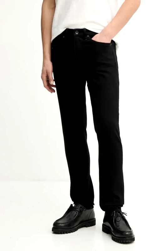 rag & bone Τζιν παντελόνι Rag & Bone χρώμα: μαύρο, MED22S1223L5BK