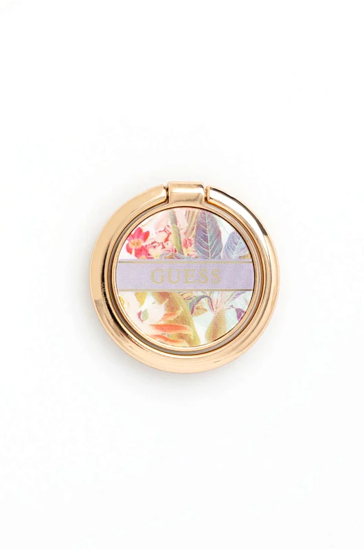 Guess Αυτοκόλλητη υποδοχή για το τηλέφωνο Guess Uchwyt Ring Stand χρώμα: μοβ