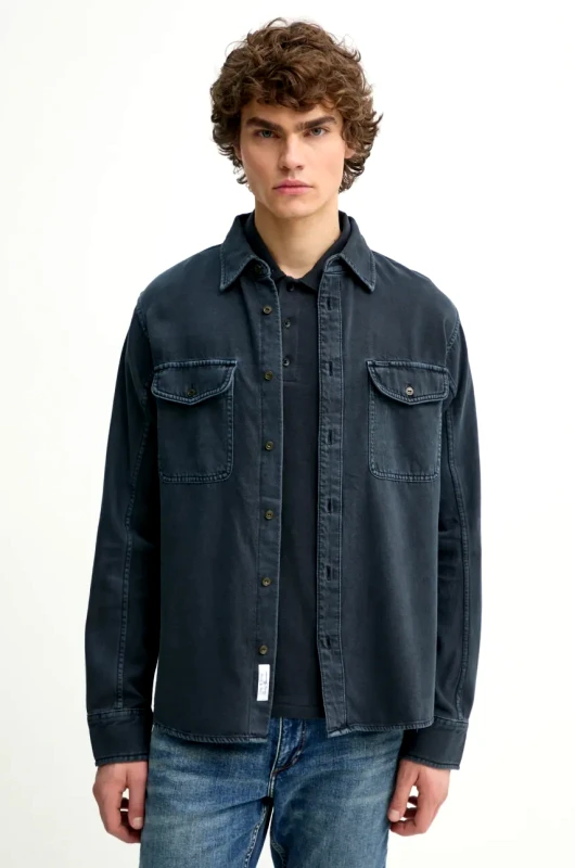 rag & bone Πουκάμισο Rag & Bone χρώμα: ναυτικό μπλε, MED24S0004ZDMI