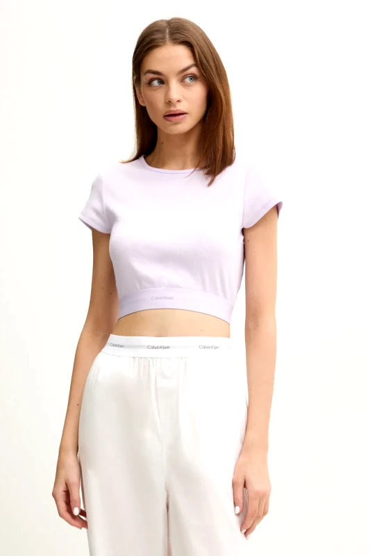 Calvin Klein Underwear Μπλουζάκι Calvin Klein Underwear χρώμα: μοβ, LV00QS7349