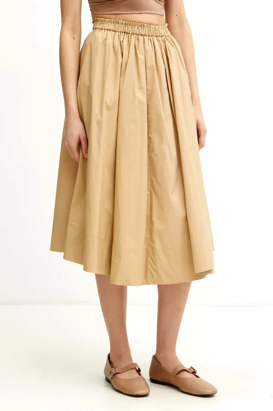 Forte Forte Βαμβακερή φούστα Forte Forte χρώμα: πράσινο, 13619.my skirt