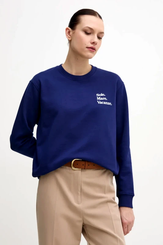 Drivemebikini Μπλούζα Drivemebikini Sole Mare χρώμα: ναυτικό μπλε, 2024-DMBS-018-NV