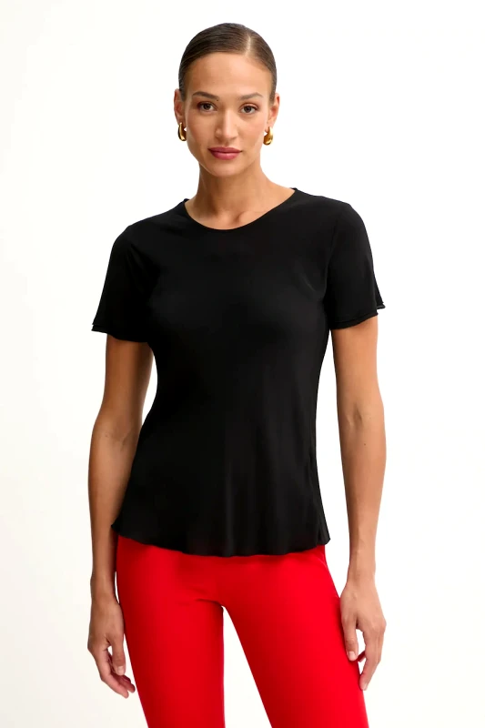 Fracomina Μπλουζάκι Fracomina χρώμα: μαύρο, FP25ST3054W77301