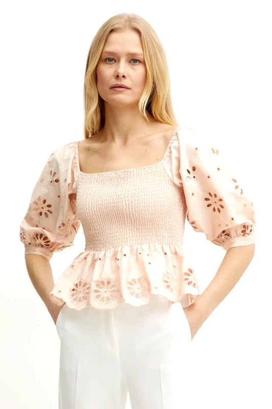 Fracomina Βαμβακερή μπλούζα Fracomina γυναικεία, χρώμα: πορτοκαλί, FJ25ST1001W400E5