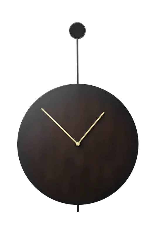 Ferm Living Ρολόι τοίχου ferm LIVING Trace χρώμα: μαύρο