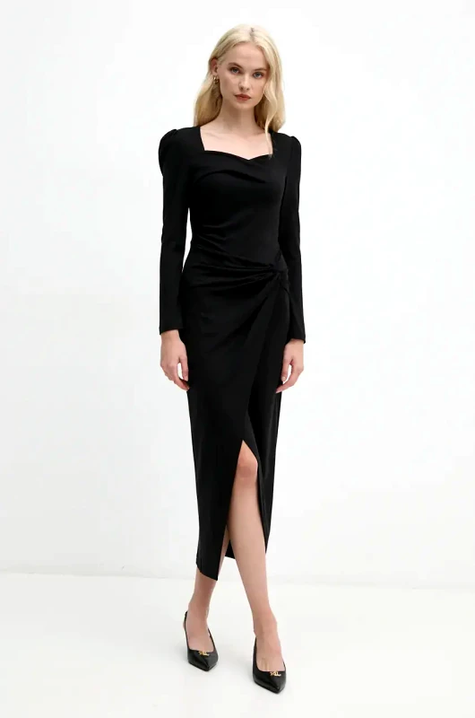 DIANE VON FURSTENBERG Φόρεμα DIANE VON FURSTENBERG χρώμα: μαύρο, DVFMR64E00