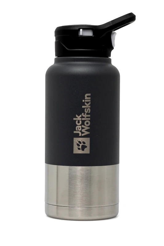 Jack Wolfskin Θερμός Jack Wolfskin Saima Insulated Straw 950 ml χρώμα: γκρι, A64001
