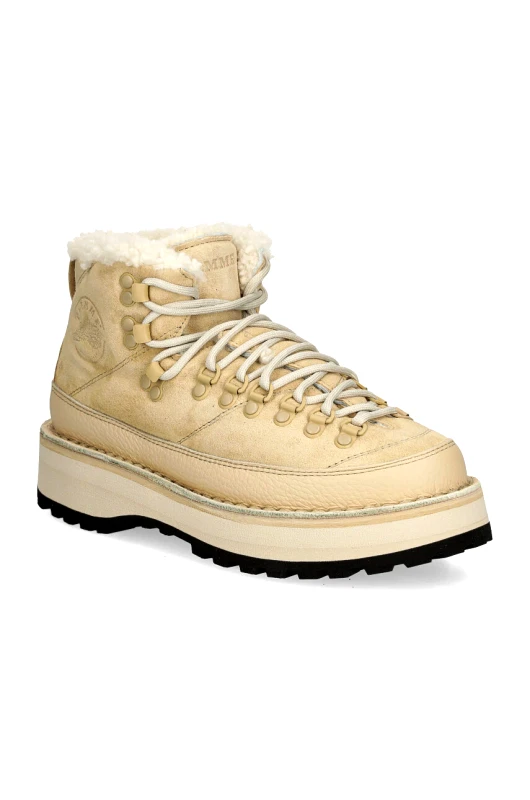 Diemme Σουέτ μπότες Diemme Sesto Shearling γυναικείες, χρώμα: μπεζ, DI23FWSEW-I01X061SND