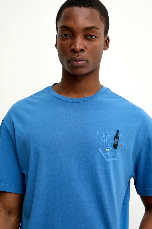 Solid Βαμβακερό μπλουζάκι Solid ORVAL ανδρικό, χρώμα: μοβ, 21108505.184041