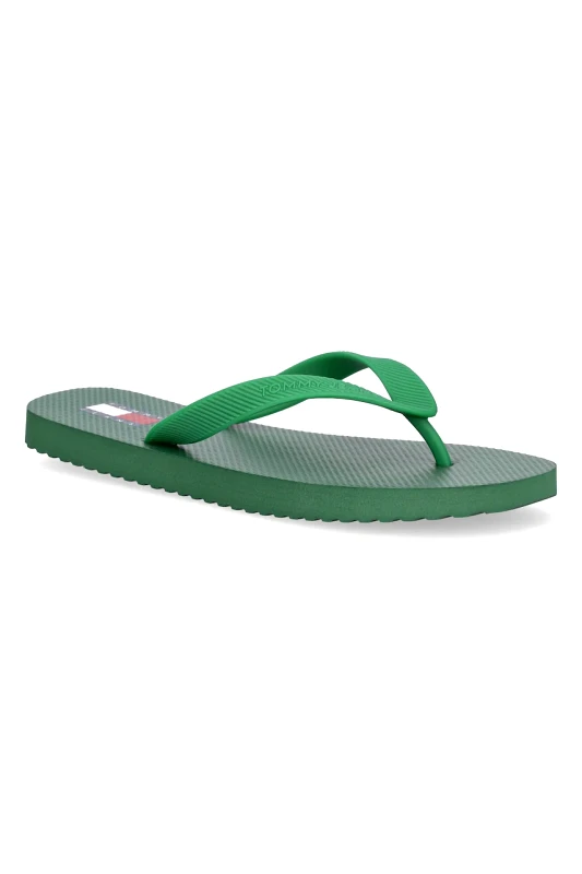 Tommy Jeans Σαγιονάρες Tommy Jeans BEACH SANDAL χρώμα: πράσινο, EM0EM01560