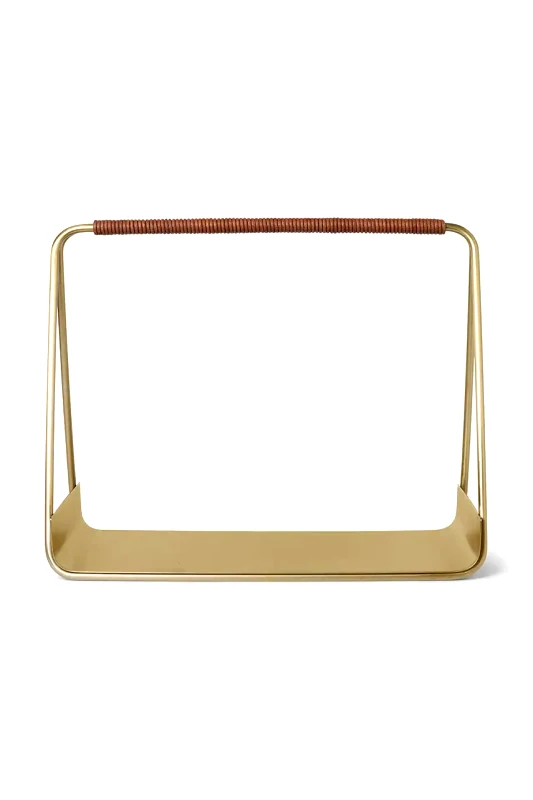 Ferm Living Ξύλινο καλάθι ferm LIVING Port Wood Basket χρώμα: κίτρινο