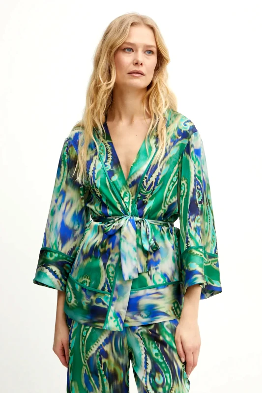 Simona Corsellini Κιμονό Simona Corsellini χρώμα: μπεζ, P25CPGI012