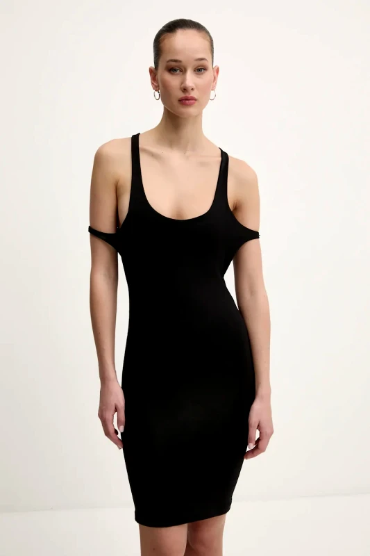 HELIOT EMIL Φόρεμα Heliot Emil χρώμα: μαύρο, PRESS25_W_11_066_BLK01