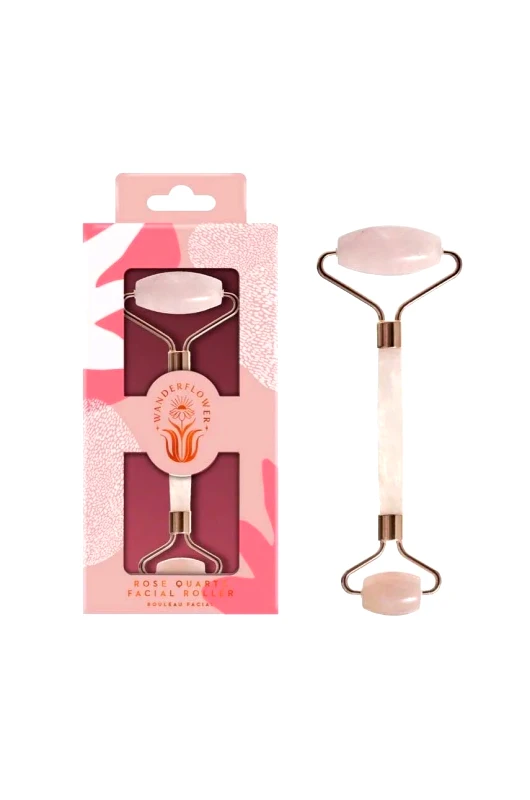 Wanderflower Ρολό μασάζ προσώπου Wanderflower Rose Quartz
