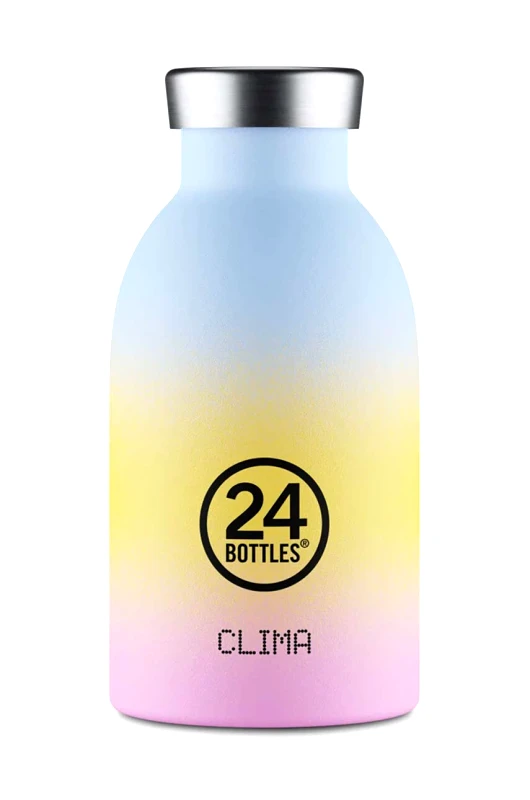 24bottles Θερμός 24bottles Clima Bottle 330ml Aurora χρώμα: κίτρινο, Clima.330.Aurora