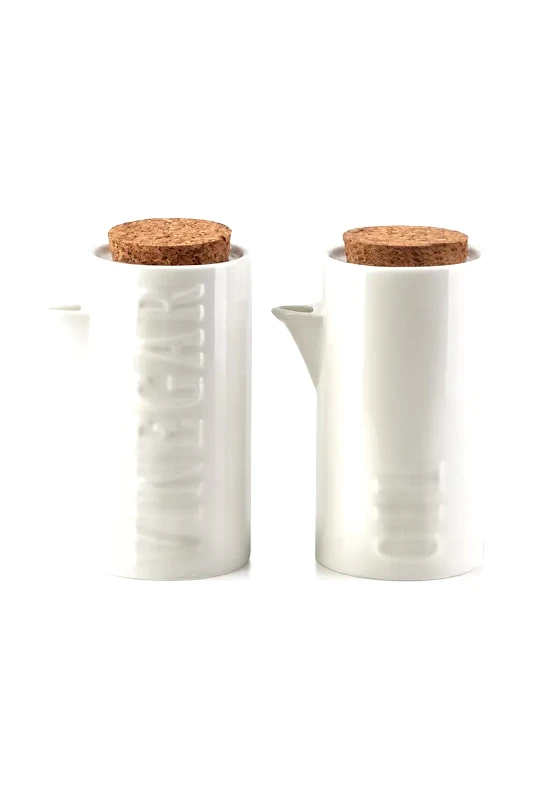 Affek Design Σετ δοχείων για λάδι και ξύδι Affek Design Modern Life 0,2 L χρώμα: άσπρο, 0