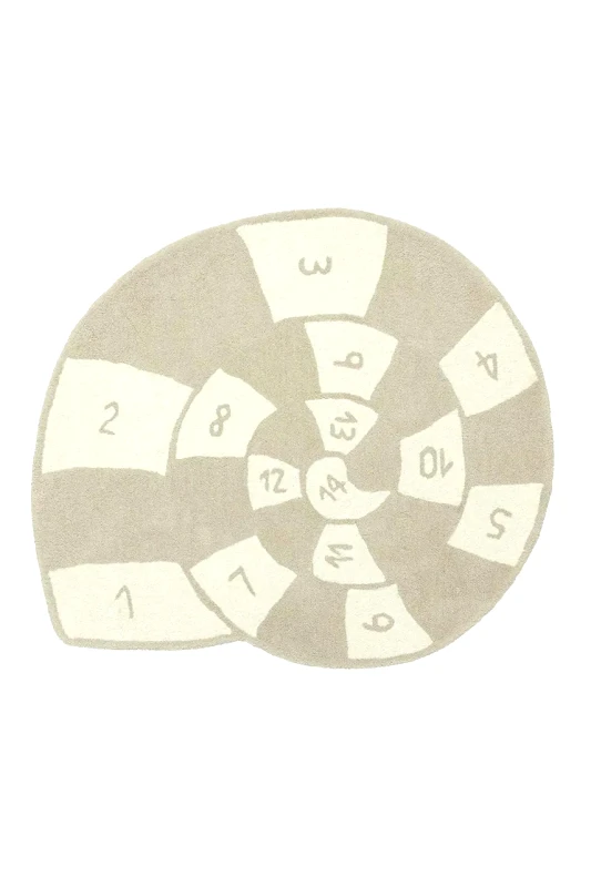 OYOY Μαλακό χαλί από μαλλί OYOY Nautilus Hopschotch 112 x 100 cm