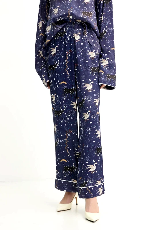 The Sleeper Παντελόνι The Sleeper χρώμα: ναυτικό μπλε, HC2404OP