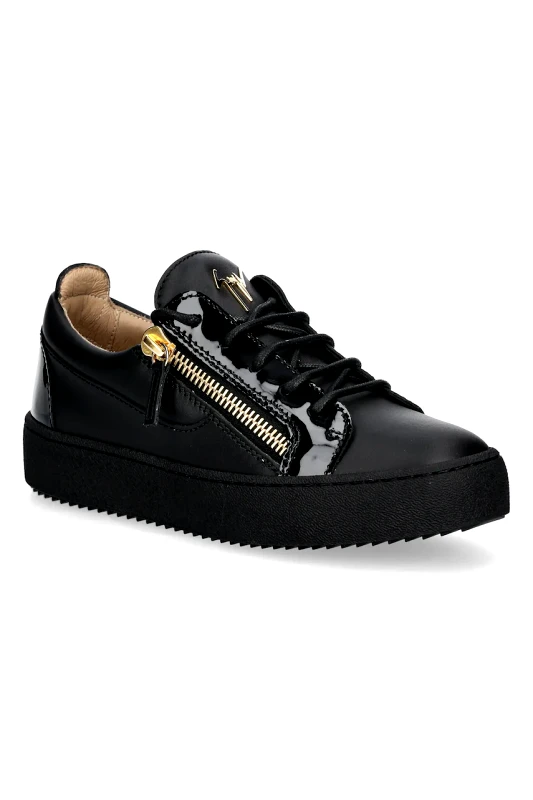 Giuseppe Zanotti Δερμάτινα αθλητικά παπούτσια Giuseppe Zanotti May London χρώμα: μαύρο, RW00017.008