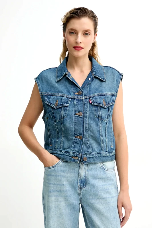 Levi's Αμάνικο μπουφάν Levi's SHRUNKEN 90S VEST