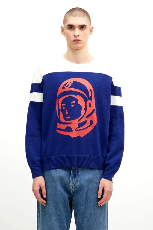 Billionaire Boys Club Πουλόβερ με μείγμα κασμίρ Billionaire Boys Club Astro Knitted Crewneck χρώμα: ναυτικό μπλε, B24325