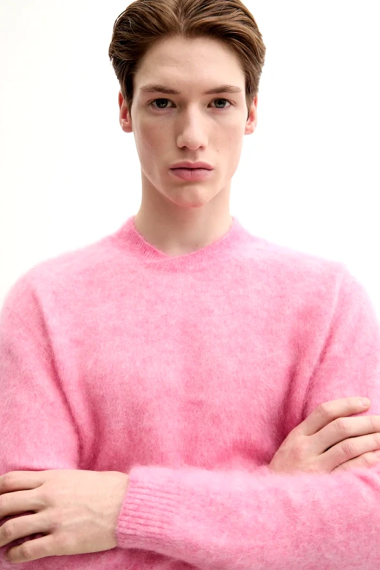 Sunflower Μάλλινο πουλόβερ Sunflower ανδρικό, χρώμα: ροζ, 3060