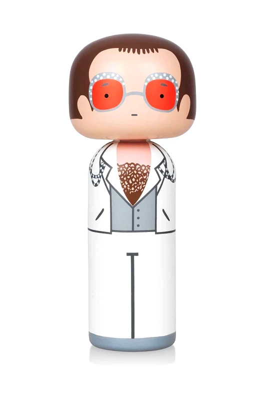 Lucie Kaas Κούκλα kokeshi Lucie Kaas Elton In White