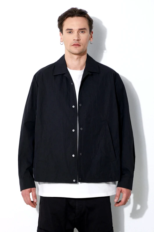 Neil Barrett Μπουφάν Neil Barrett Boxy Coach Jacket χρώμα: μαύρο, MY11097A-Y039-001N