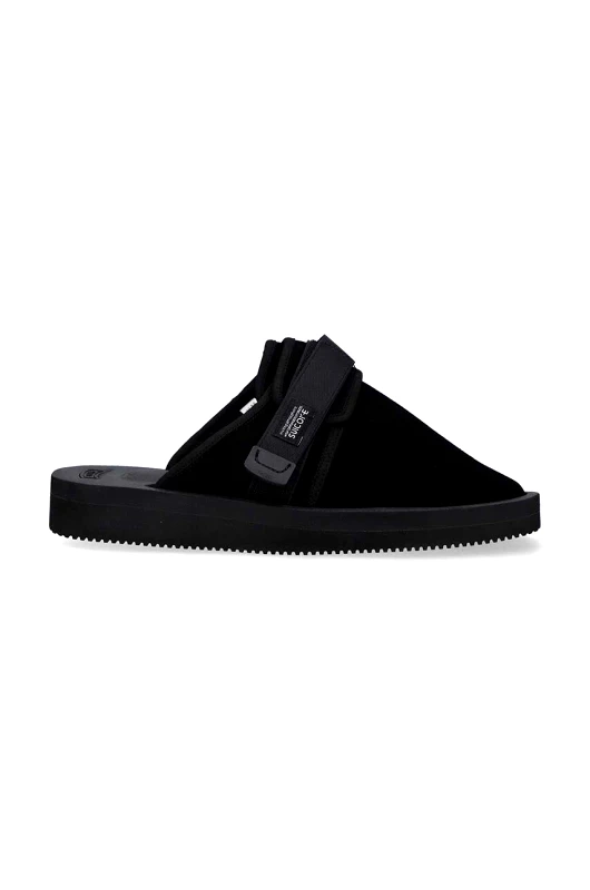 Suicoke Παντόφλες σουέτ Suicoke ZAVO-VS χρώμα: μαύρο
