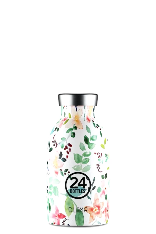 24bottles Μπουκάλι 24bottles Clima Bottle 330ml Little Buds χρώμα: πολύχρωμο, Clima.Bottle.330LittleBuds