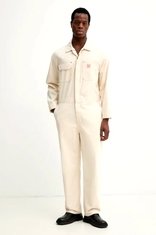 Levi's Ολόσωμη φόρμα Levi's STAY LOOSE COVERALLS χρώμα: μπεζ, A6211