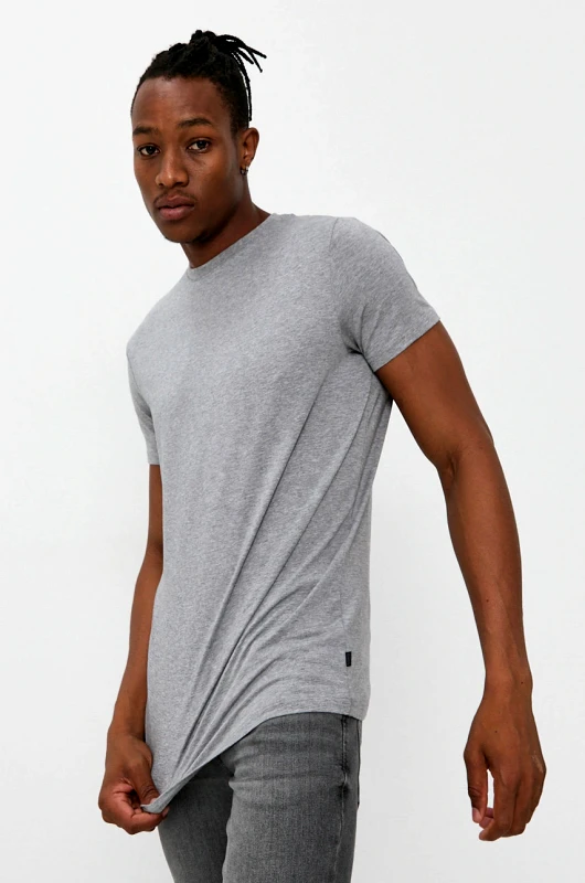 Resteröds Μπλουζάκι Resteröds ανδρικό, χρώμα: γκρι