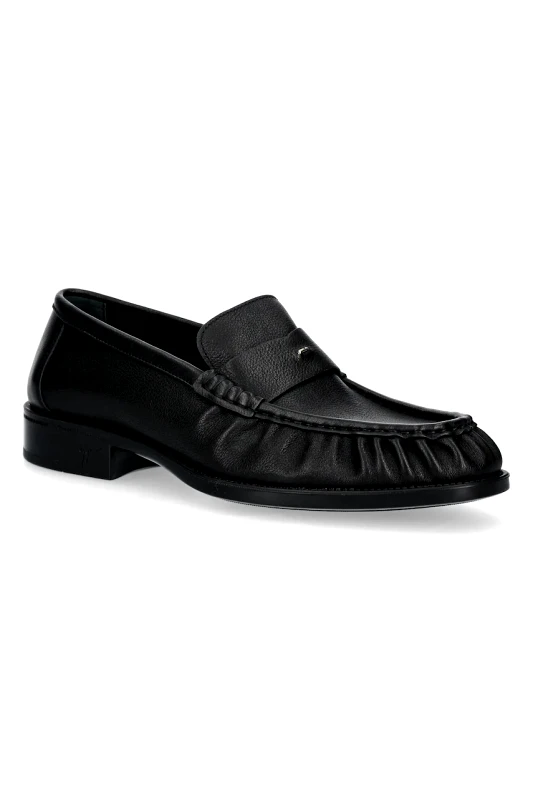 Giuseppe Zanotti Δερμάτινα μοκασίνια Giuseppe Zanotti Sorrento χρώμα: μαύρο, IU40001.011