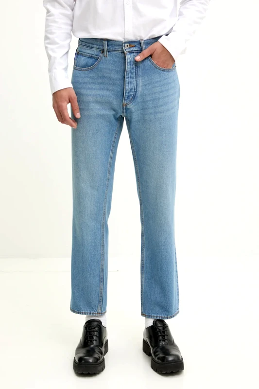 HUGO Blue Βαμβακερό τζιν Hugo Blue