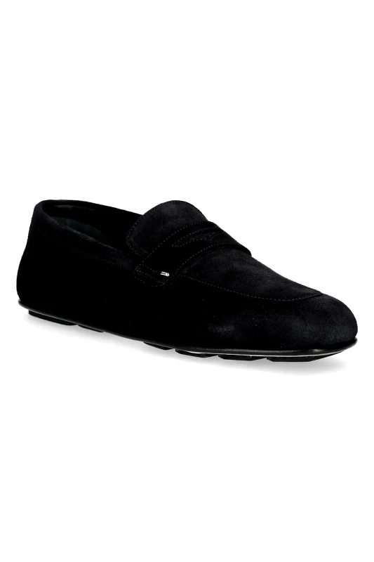 Giuseppe Zanotti Μοκασίνια σουέτ Giuseppe Zanotti Rupert χρώμα: μαύρο, EU50021.001
