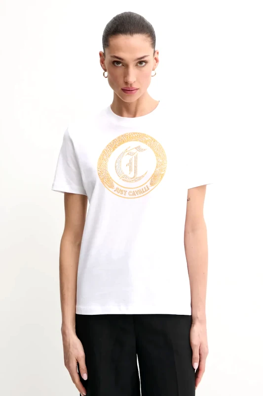 Just Cavalli Βαμβακερό μπλουζάκι Just Cavalli