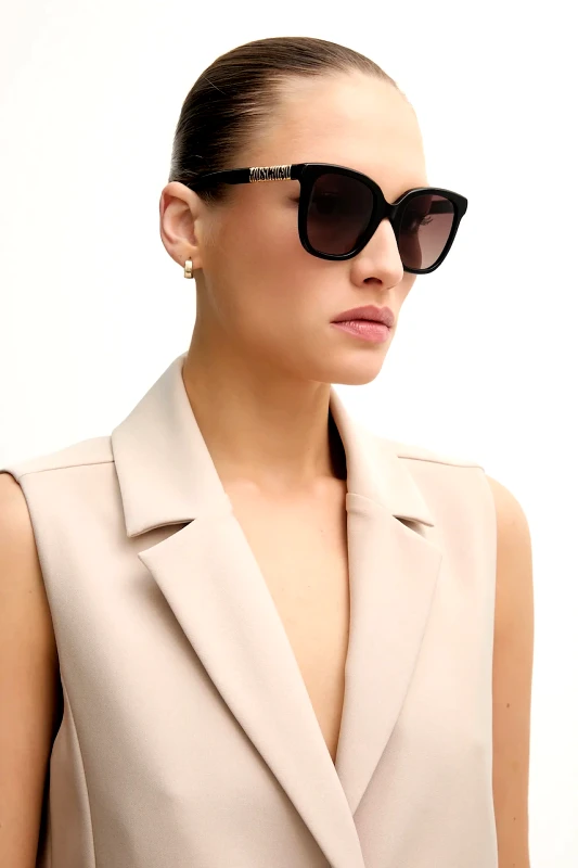 Moschino Γυαλιά ηλίου Moschino χρώμα: μαύρο, MOS178/S