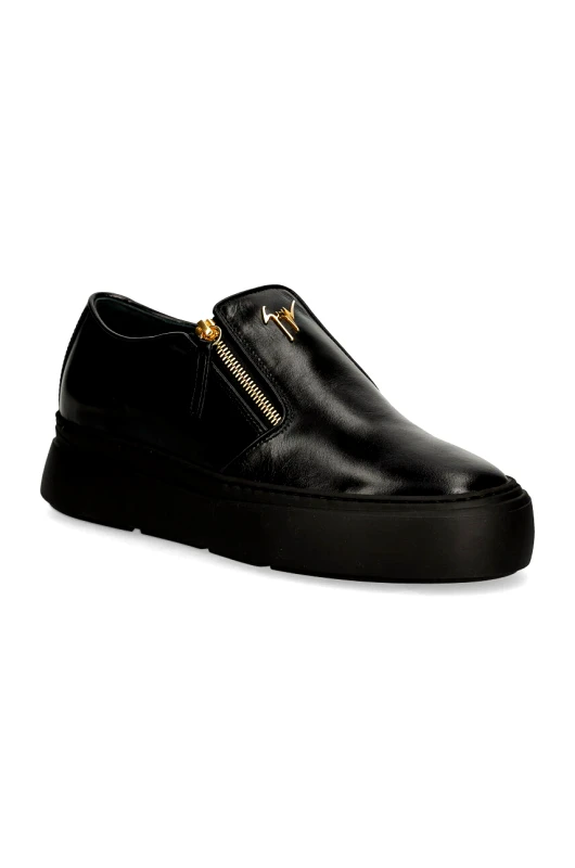 Giuseppe Zanotti Δερμάτινα κλειστά παπούτσια Giuseppe Zanotti Alec χρώμα: μαύρο, EU40010.013
