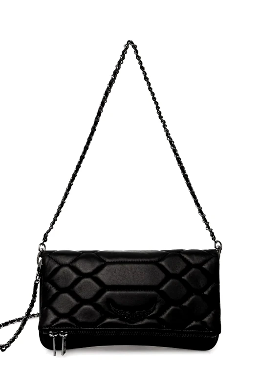 Zadig&Voltaire Δερμάτινη τσάντα ZADIG&VOLTAIRE χρώμα: μαύρο, LWBA02581