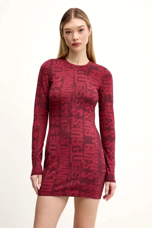 Guess Originals Φόρεμα Guess Originals χρώμα: κόκκινο, W5RK78 K1D80